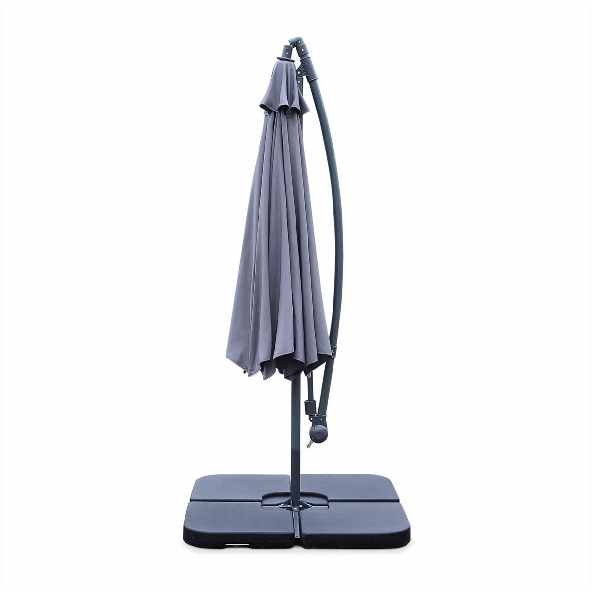 SWEEEK Parasol déporté rond Hardelot diamètre 300cm excentré  8 baleines