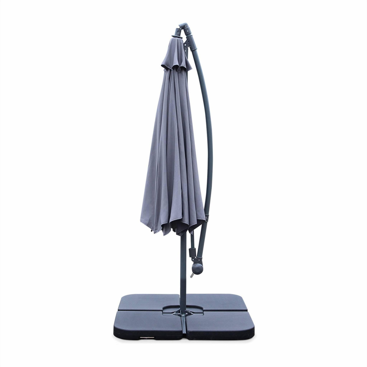 SWEEEK Parasol déporté rond Hardelot diamètre 300cm excentré  8 baleines