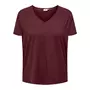 T-shirt Bordeaux Femme Only Carmakoma Tape Top