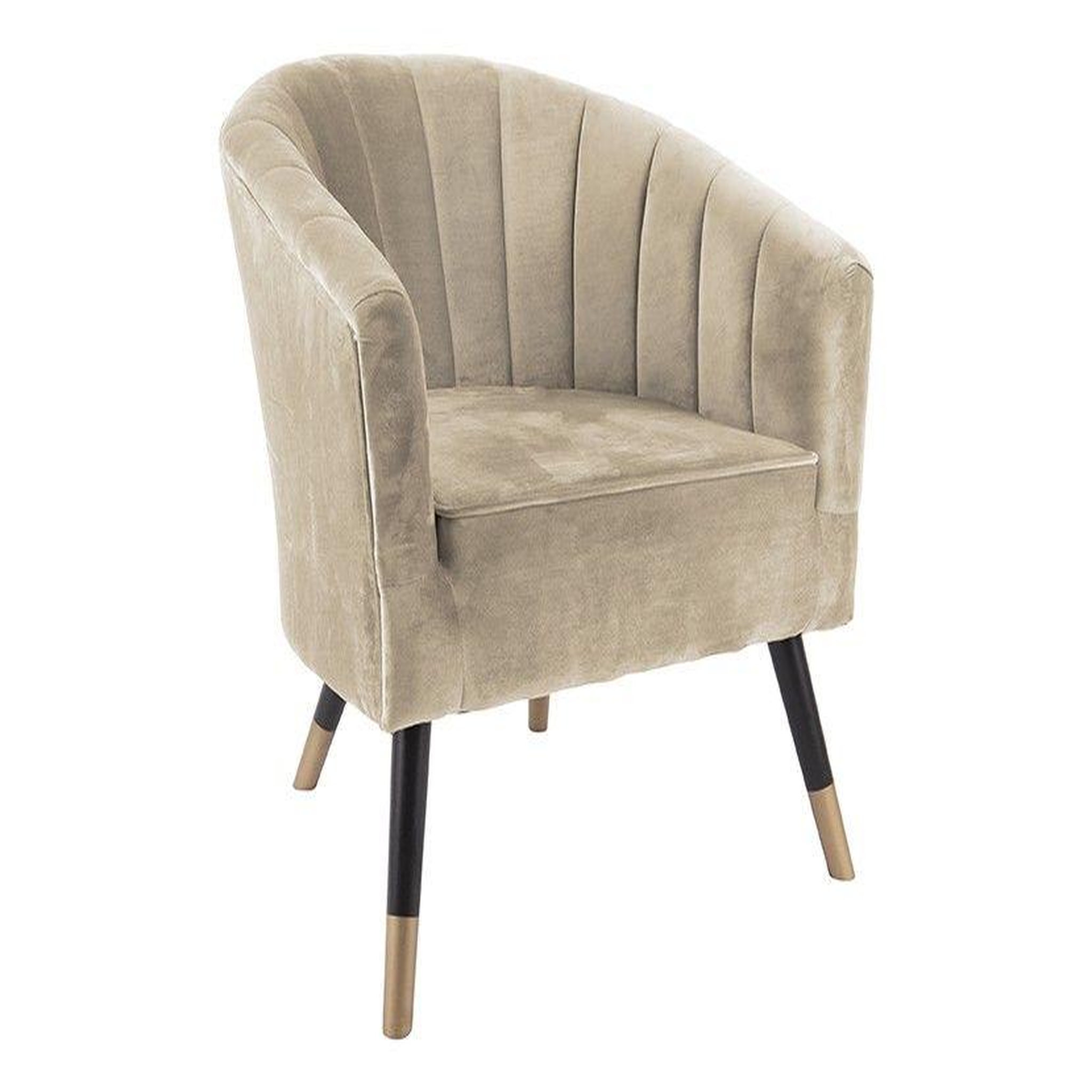 Voir la diapositive 2 : Leitmotiv Fauteuil 1 place en polyester effet velours