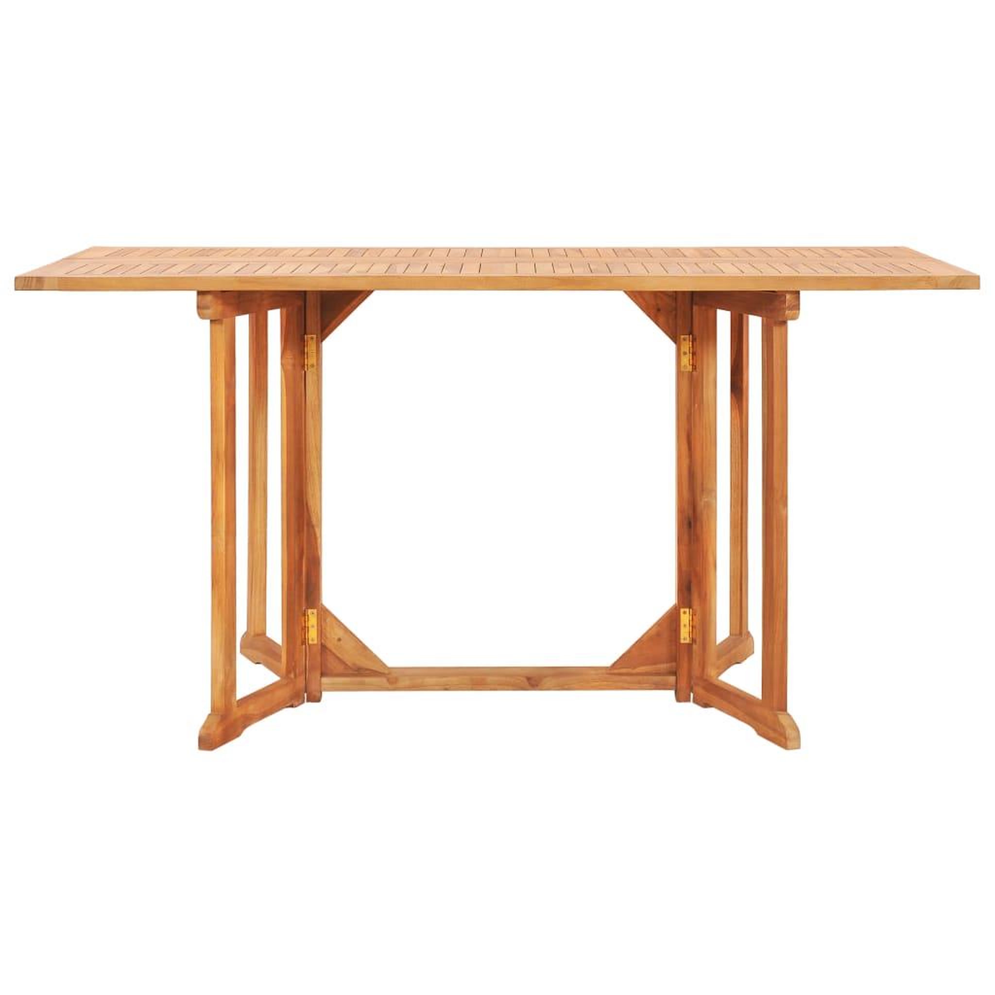 Voir la diapositive 3 : VIDAXL Ensemble a manger d'exterieur pliable 7 pcs Bois solide de teck