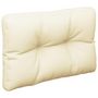 Voir la diapositive 4 : VIDAXL Coussin de palette creme 50x40x12 cm tissu