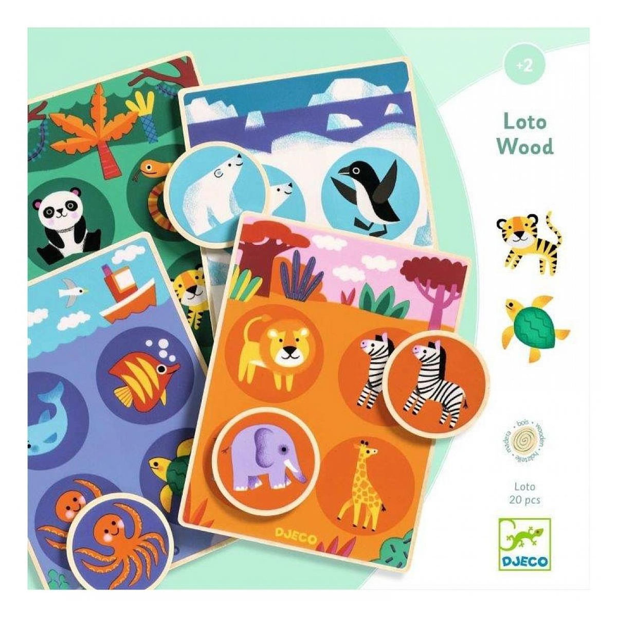 Djeco - Jeu de Loto Wood - Educatif Bois