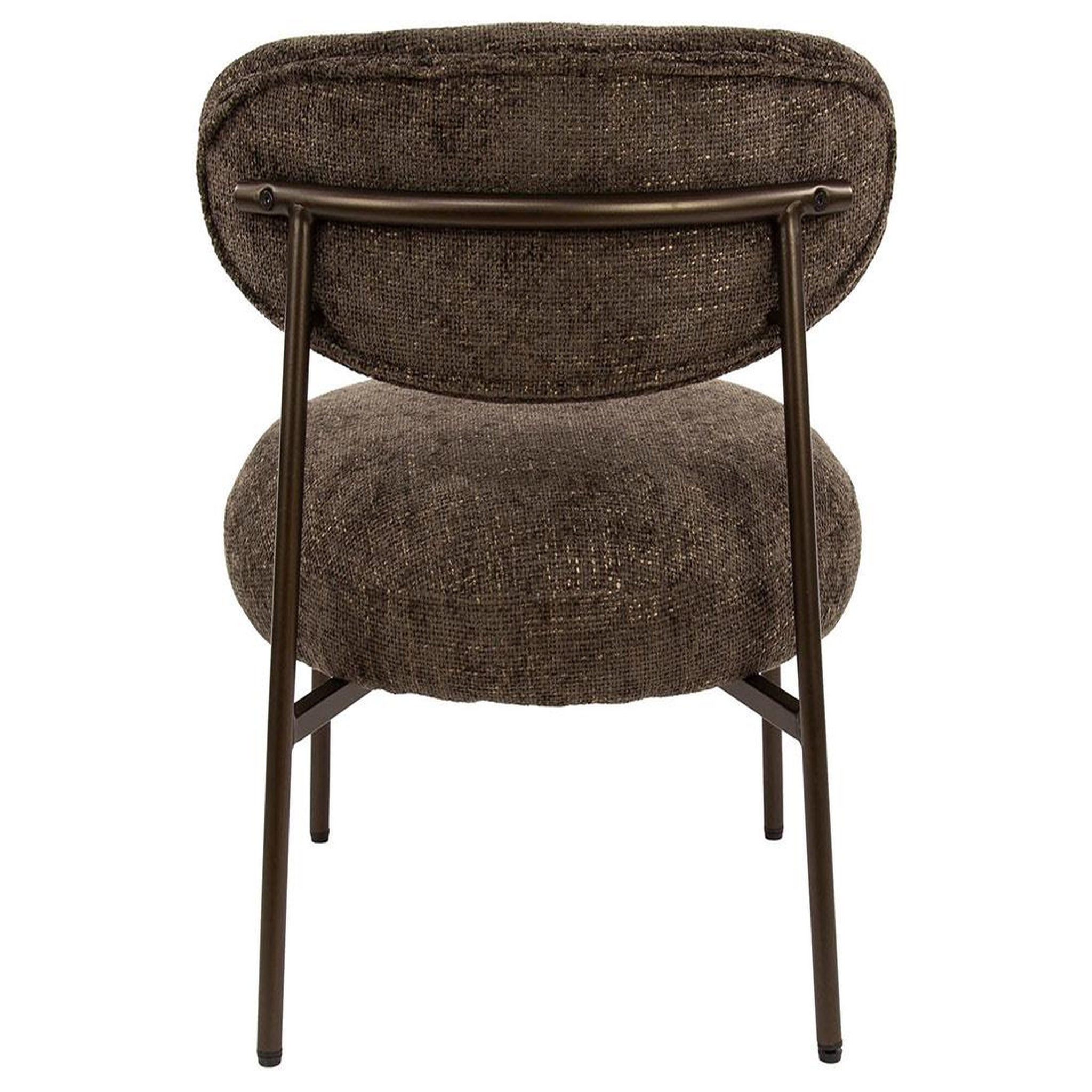 Voir la diapositive 4 : BEST MOBILIER Adelia - fauteuil - pieds en métal - en tissu texturé
