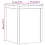 Voir la diapositive 6 : VIDAXL Supports pour plantes 2 pcs blanc 15x15x20 cm bois d'ingenierie