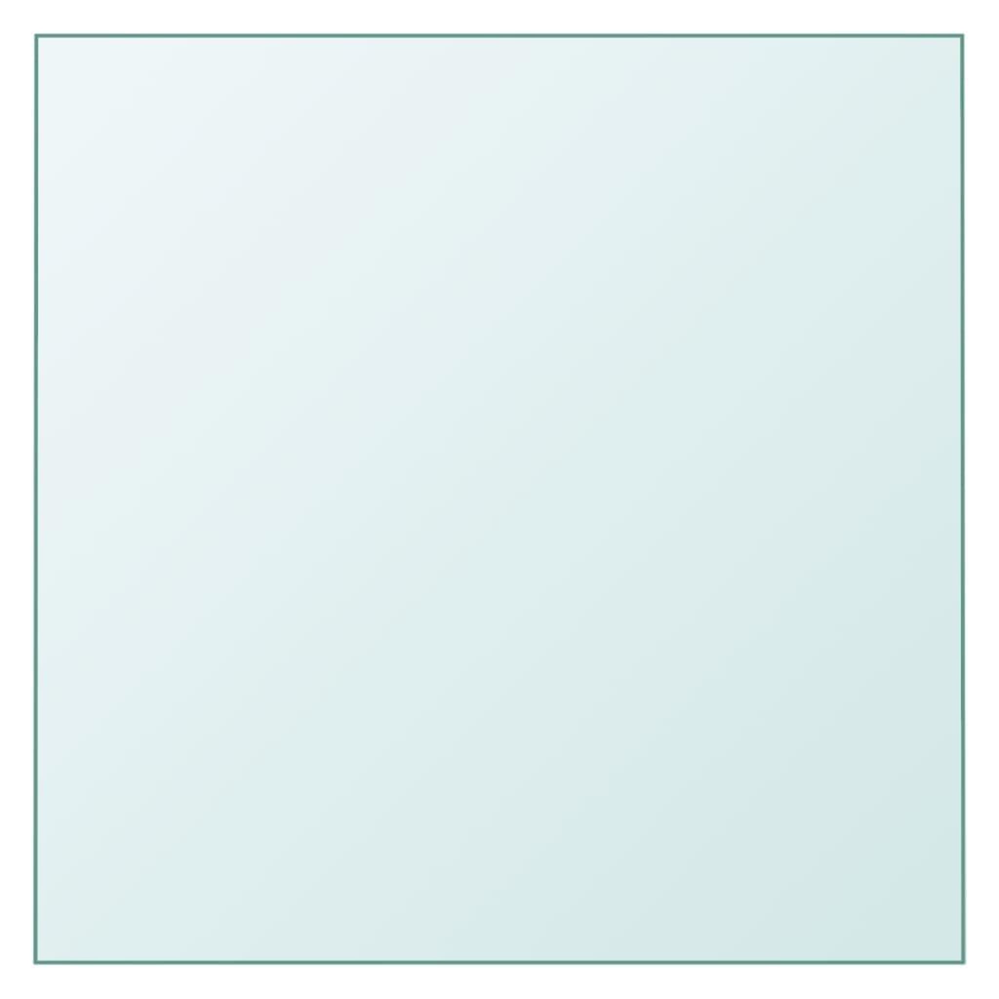 VIDAXL Dessus de table Transparent 60x60 cm Verre trempe