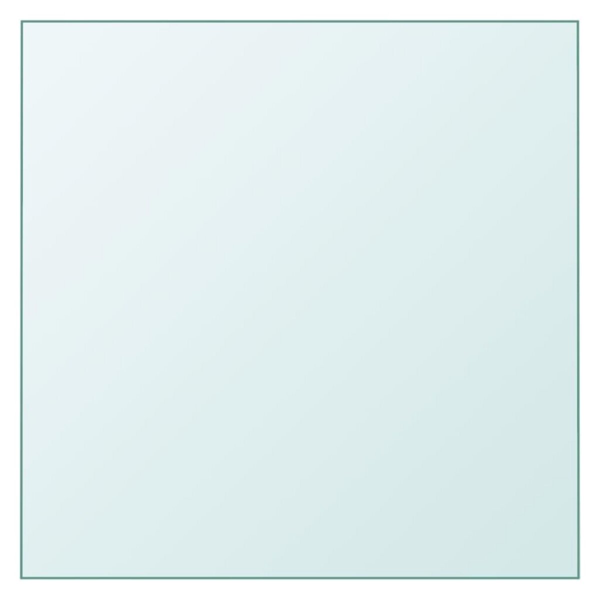 VIDAXL Dessus de table Transparent 60x60 cm Verre trempe