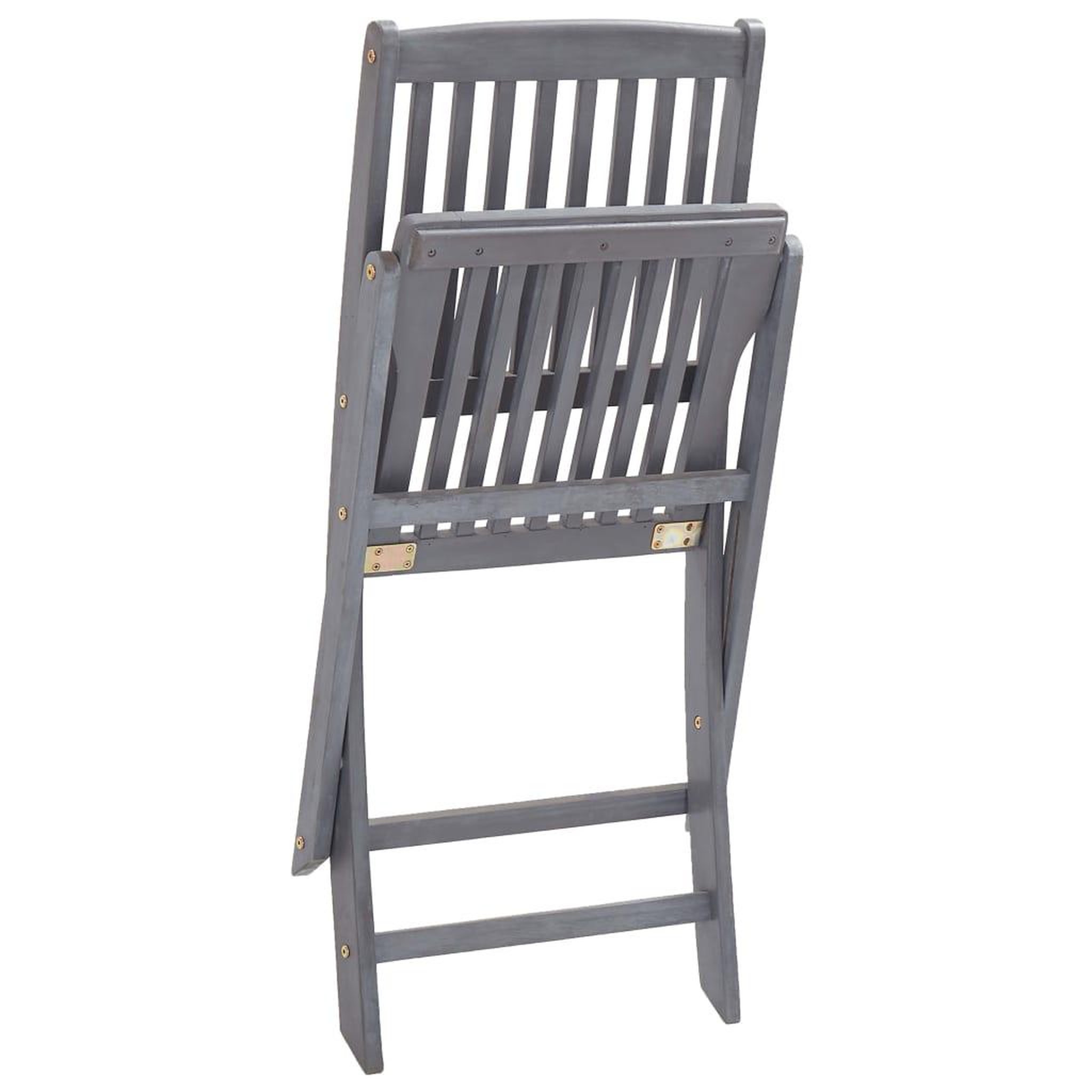Voir la diapositive 5 : VIDAXL Chaises pliables d'exterieur lot de 6 et coussins Bois d'acacia