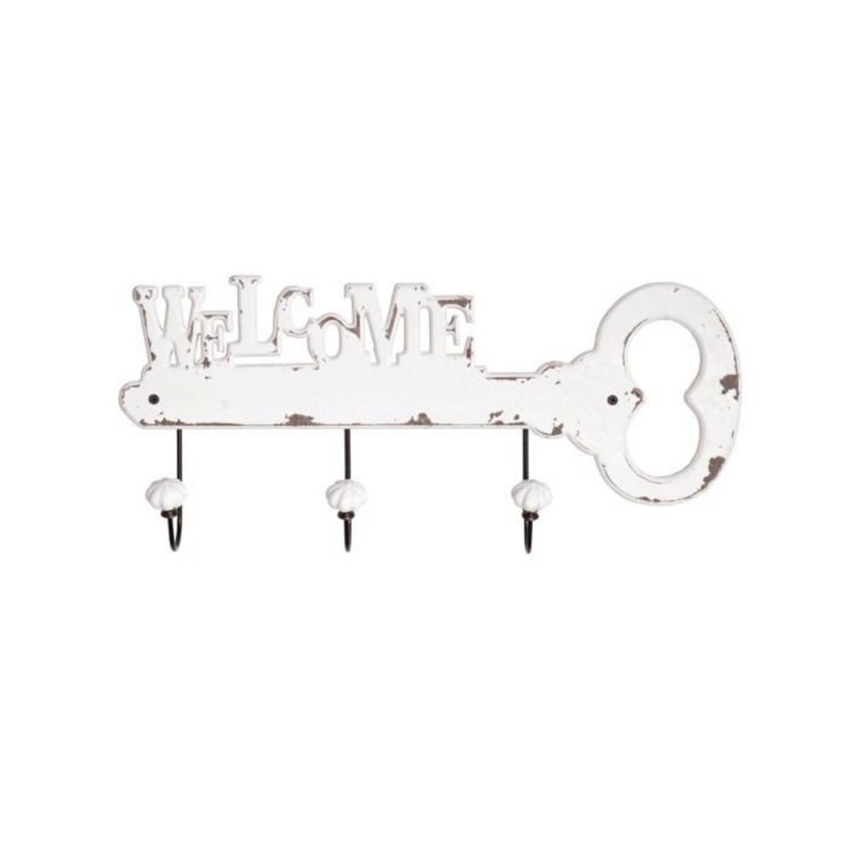 Paris Prix Patère Murale 3 Crochets  Key  50cm Blanc