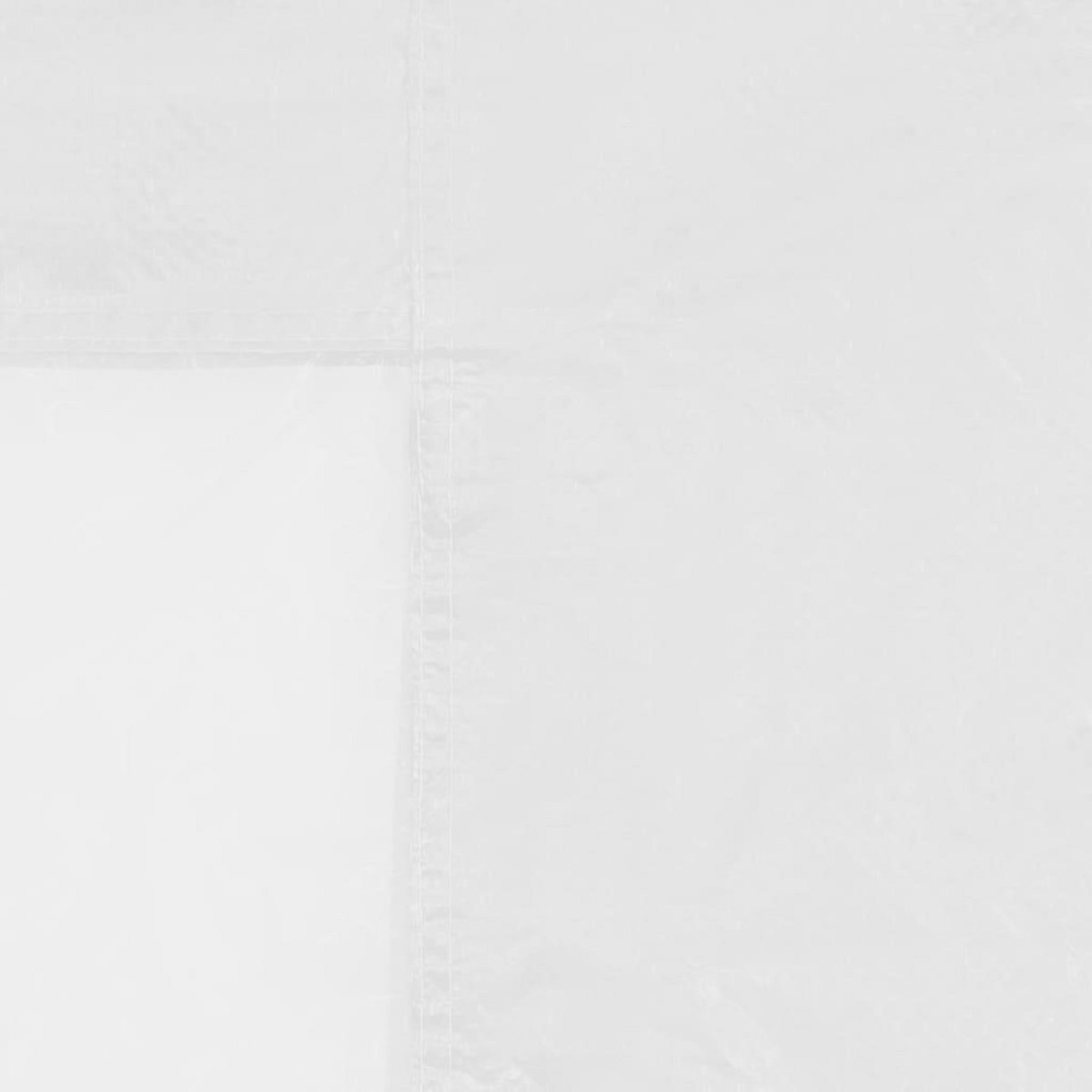 VIDAXL Paroi de tente de reception 2 pcs avec fenetre PE Blanc