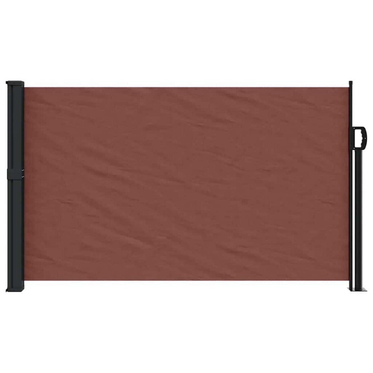 VIDAXL Auvent lateral retractable marron 120x500 cm