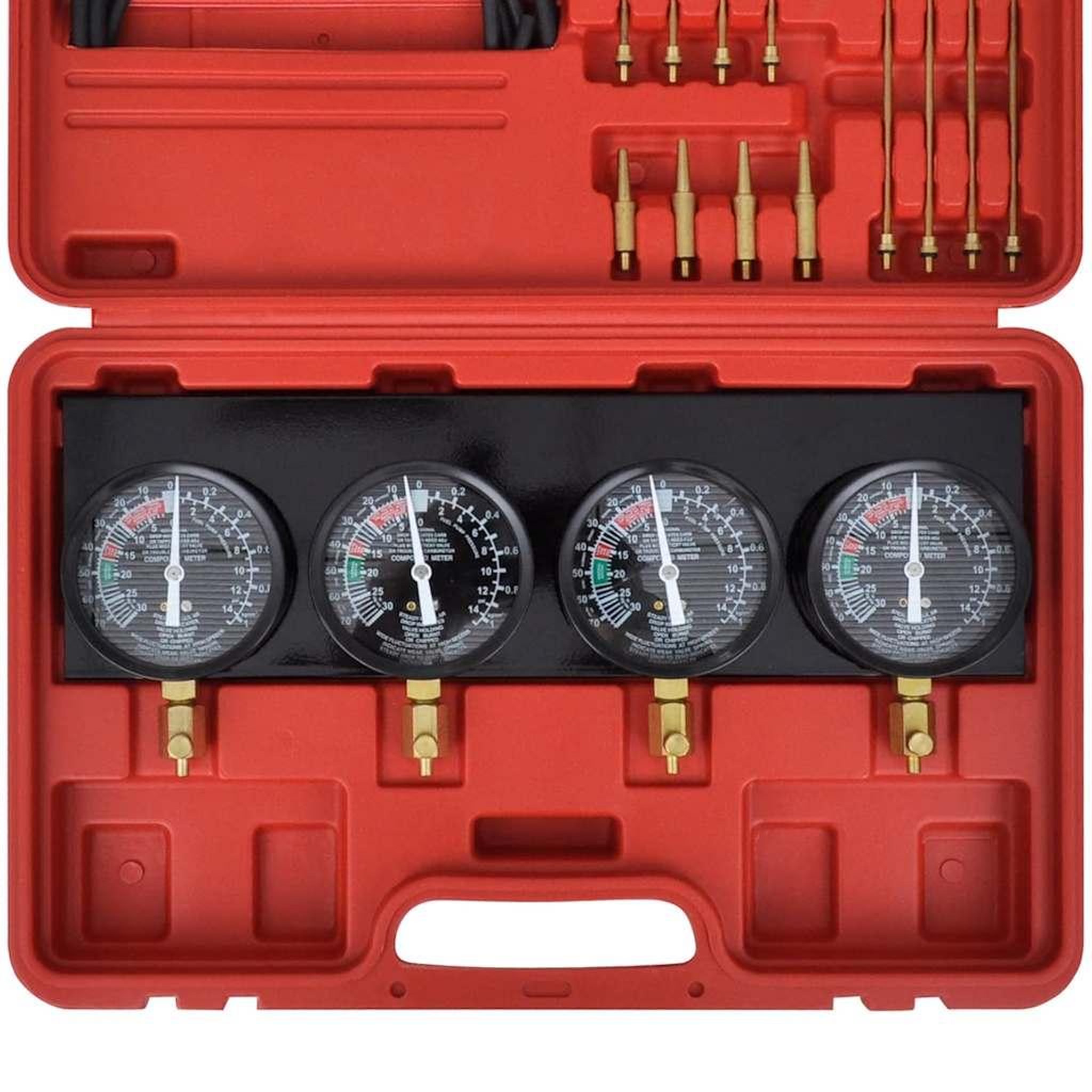 Voir la diapositive 5 : VIDAXL Kit d'outils de jauges de synchroniseur de vide de carburateur