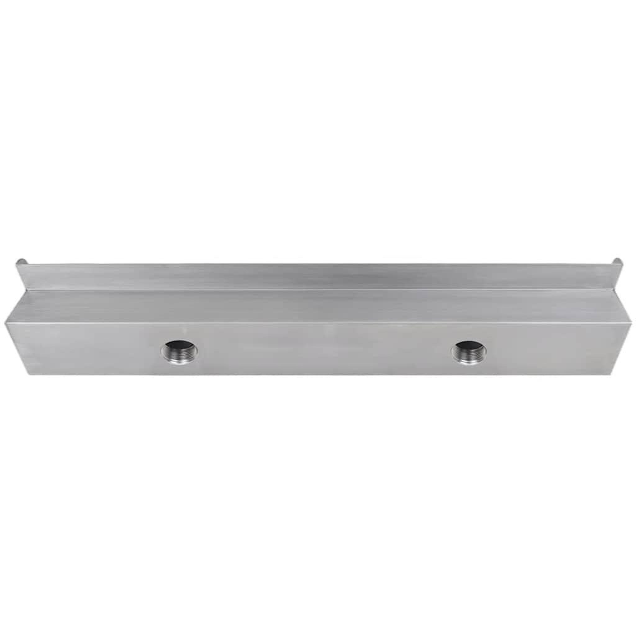 Voir la diapositive 4 : VIDAXL Lame d'eau rectangulaire pour piscine acier inoxydable 90 cm