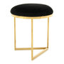 Voir la diapositive 1 : Paris Prix Tabouret Design  Wynona  49cm Noir & Or