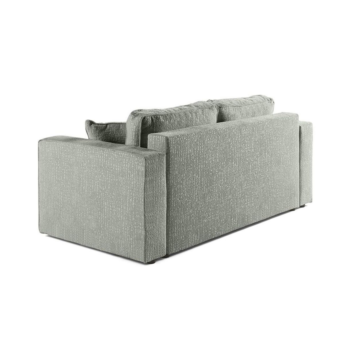 BEST MOBILIER Topaze - canapé droit 2 places - en tissu velours relief
