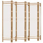 Voir la diapositive 2 : VIDAXL Cloison de separation pliante 6 panneaux 240 cm Bambou et toile