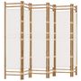 Voir la diapositive 2 : VIDAXL Cloison de separation pliante 6 panneaux 240 cm Bambou et toile
