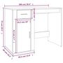 Voir la diapositive 6 : VIDAXL Bureau Chene sonoma 100x49x75 cm Bois d'ingenierie