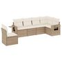 Voir la diapositive 2 : VIDAXL Salon de jardin avec coussins 6 pcs beige resine tressee