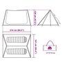 Voir la diapositive 6 : VIDAXL Tente de camping 2 personnes blanc tissu occultant impermeable