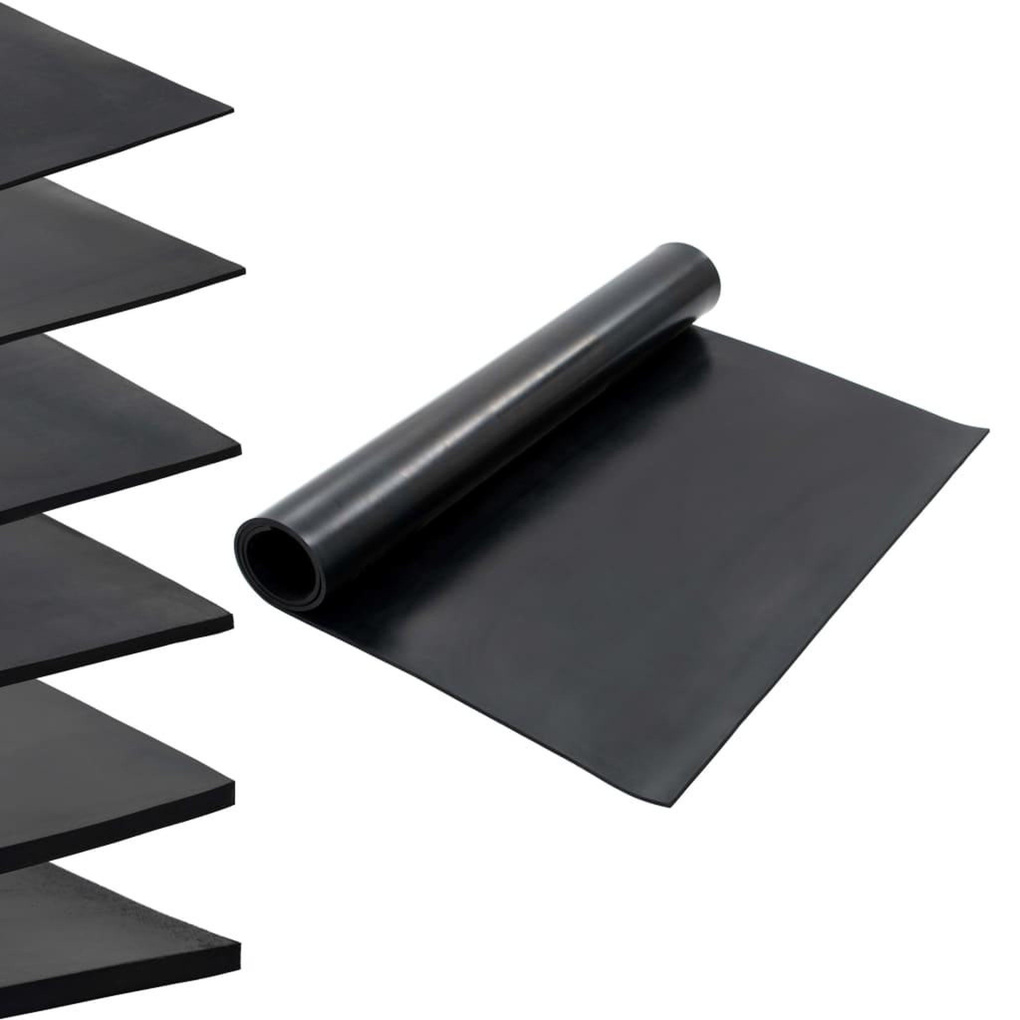 Voir la diapositive 1 : VIDAXL Tapis en caoutchouc antiderapant 1,2x2 m 8 mm Lisse
