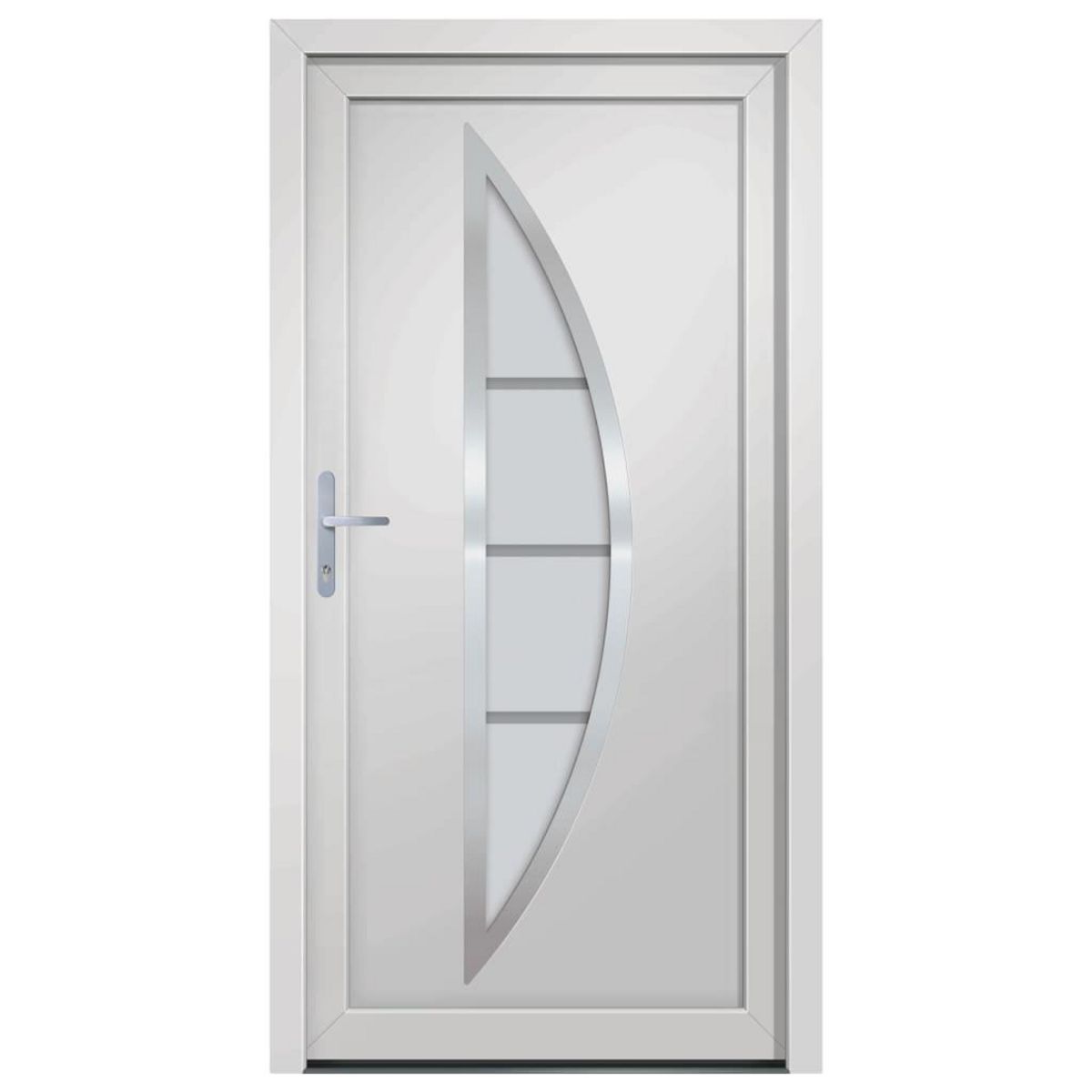 VIDAXL Porte d'entree Blanc 98x208 cm PVC