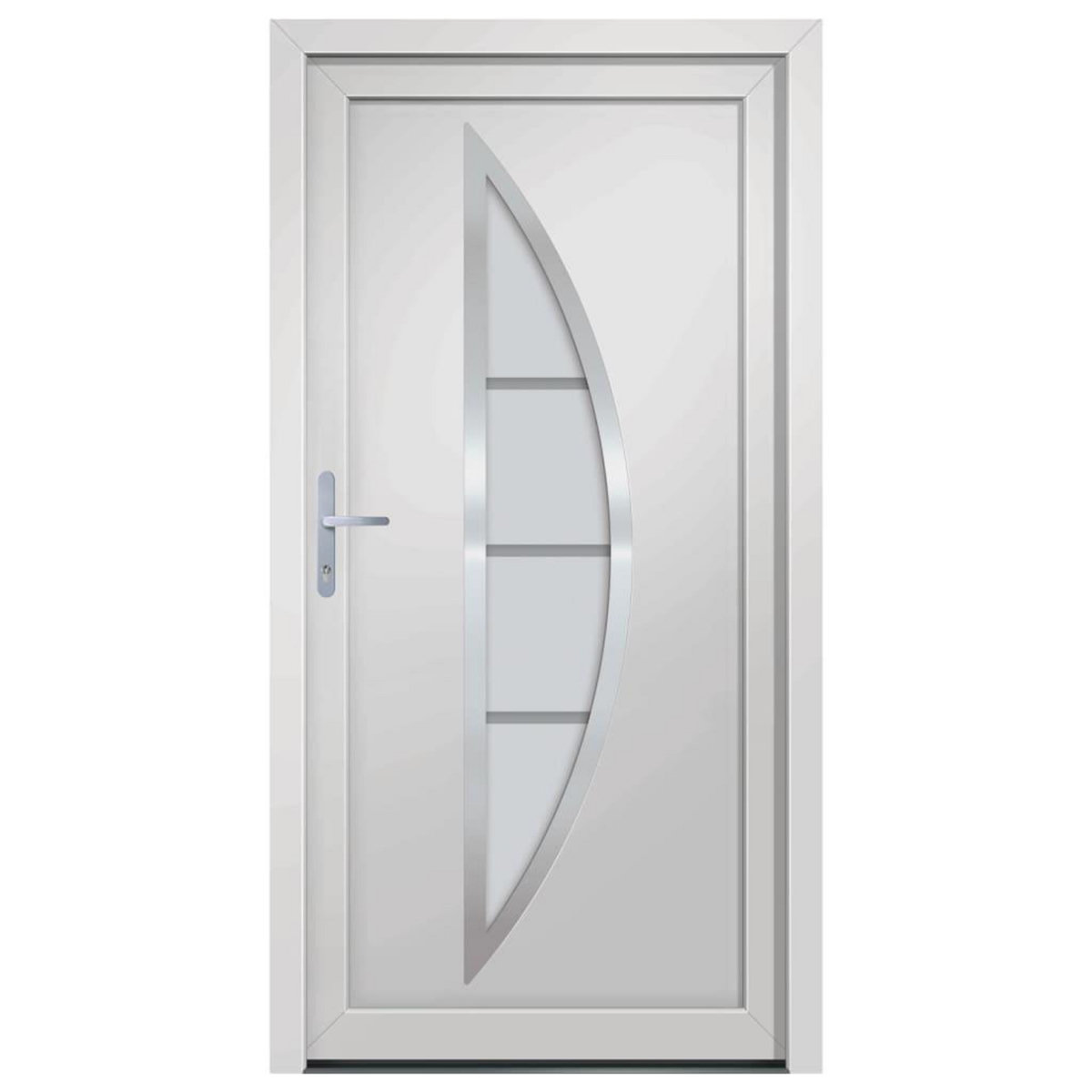 VIDAXL Porte d'entree Blanc 98x208 cm PVC
