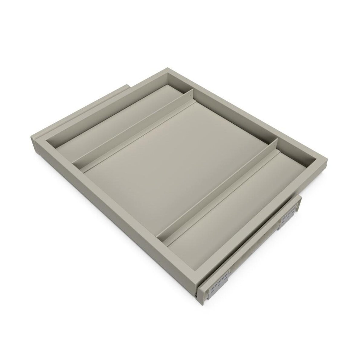 EMUCA SRL Kit de châssis coulissant avec fermeture souple pour armoires -  réglable -  module 600mm -  Gris pierre