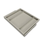 EMUCA SRL Kit de châssis coulissant avec fermeture souple pour armoires -  réglable -  module 600mm -  Gris pierre