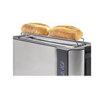 PRINCESS Grille pain Princess 142353 fente longue inox et noir 6 niveaux de brunissement