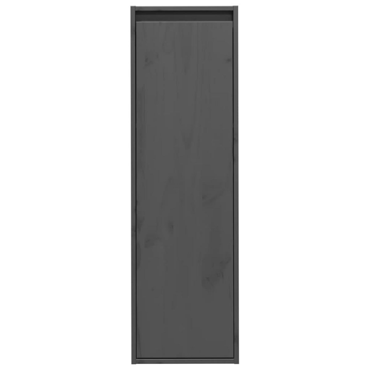 VIDAXL Armoires murales 2 pcs Gris 30x30x100 cm Bois de pin massif