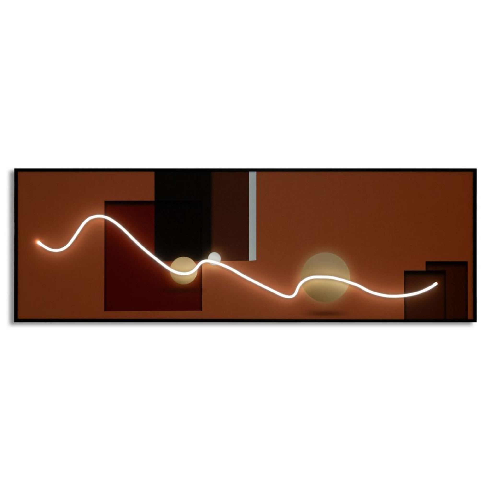 Voir la diapositive 2 : Paris Prix Tableau imprimé à led  abstracts  150x50cm multicolore