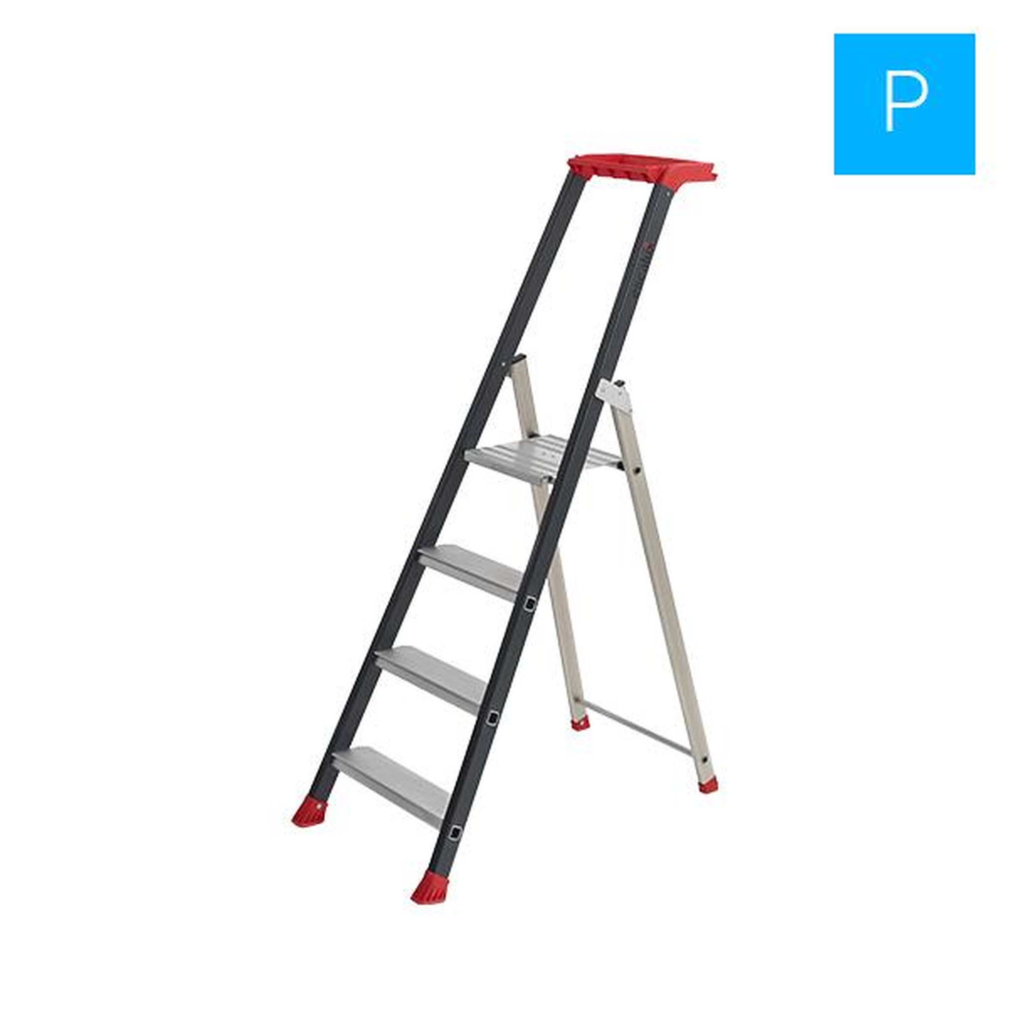 Voir la diapositive 2 : Escalux ESCABEAU PROFESSIONNEL "PROLUX PLUS" 4 MARCHES