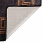 Voir la diapositive 3 : VIDAXL Tapis lavable antiderapant 190x300 cm noir et dore