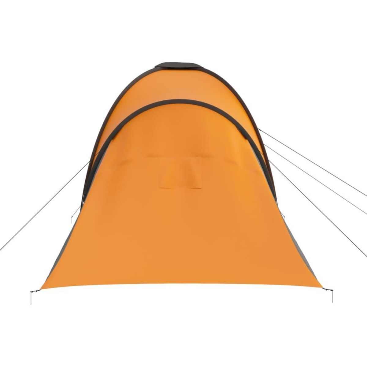 VIDAXL Tente de camping pour 6 personnes gris et orange