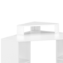 Voir la diapositive 5 : ID MARKET Bureau d'angle HARRY blanc gain de place bureau informatique avec rangements