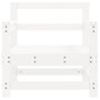 Voir la diapositive 4 : VIDAXL Chaises de jardin lot de 2 blanc bois massif de pin