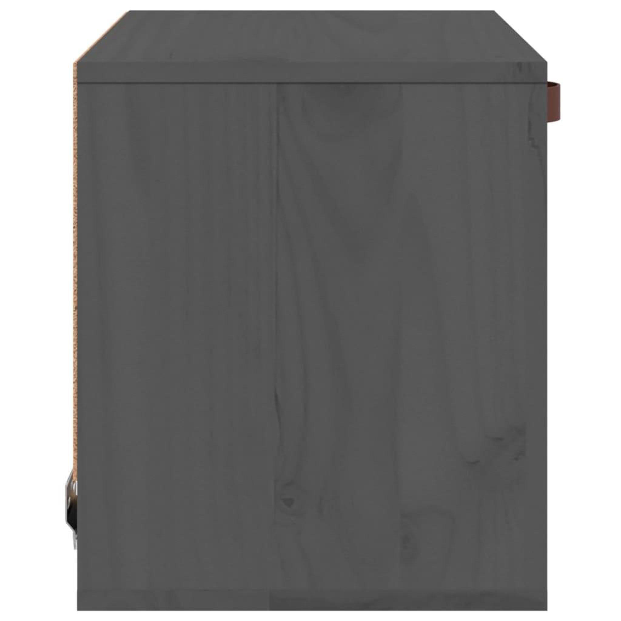 Voir la diapositive 4 : VIDAXL Armoire murale Gris 40x30x35 cm Bois de pin massif