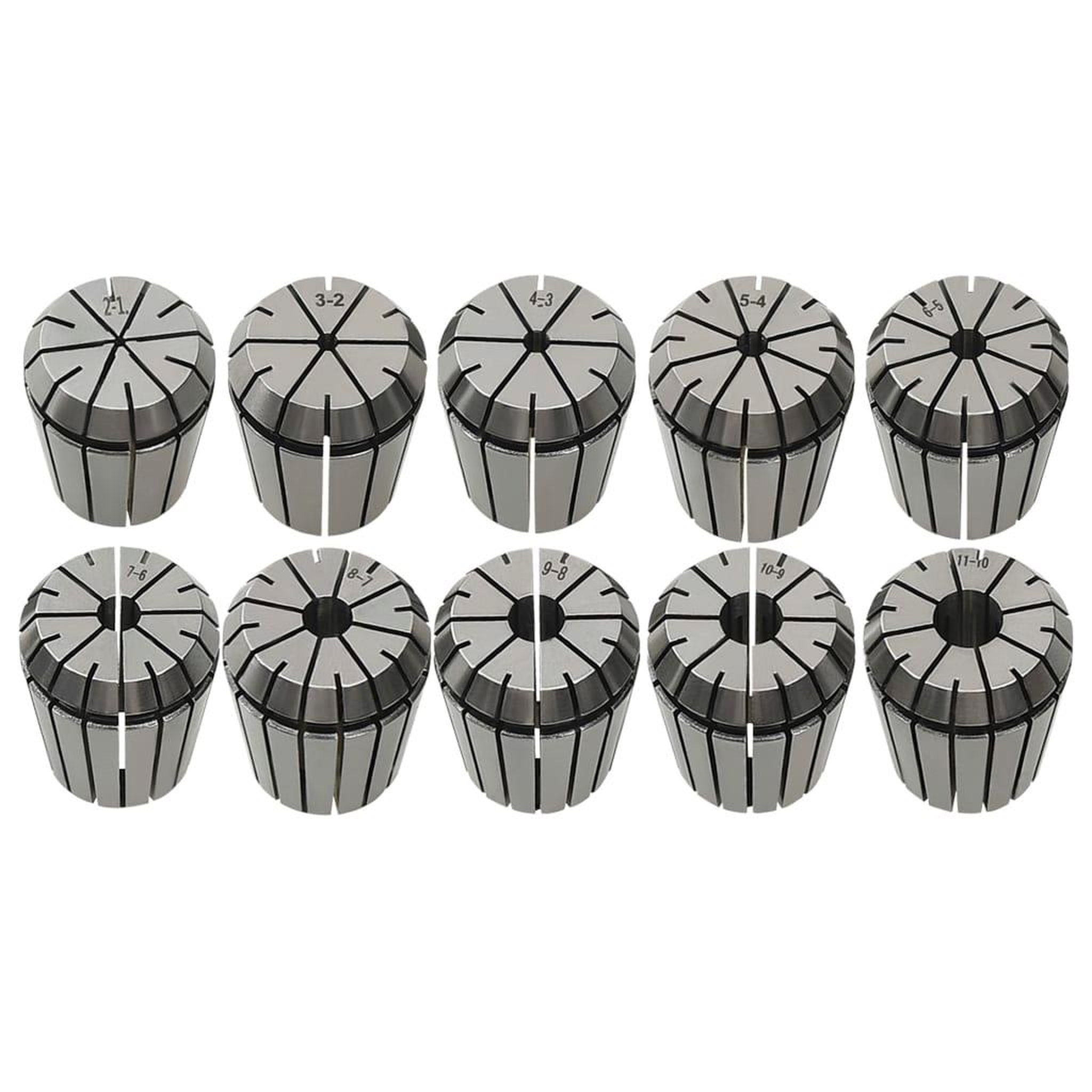 Voir la diapositive 3 : VIDAXL Douilles de serrage ER32 19 pcs Ensemble d'outils de tournage