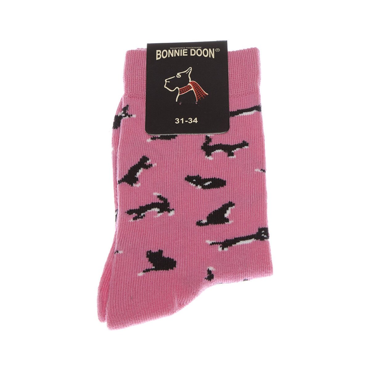 BONNIE DOON Chaussette Mi-Hautes - 1 paire - Resserrage cou de pied - Animal - Coton - Pussy cat sock