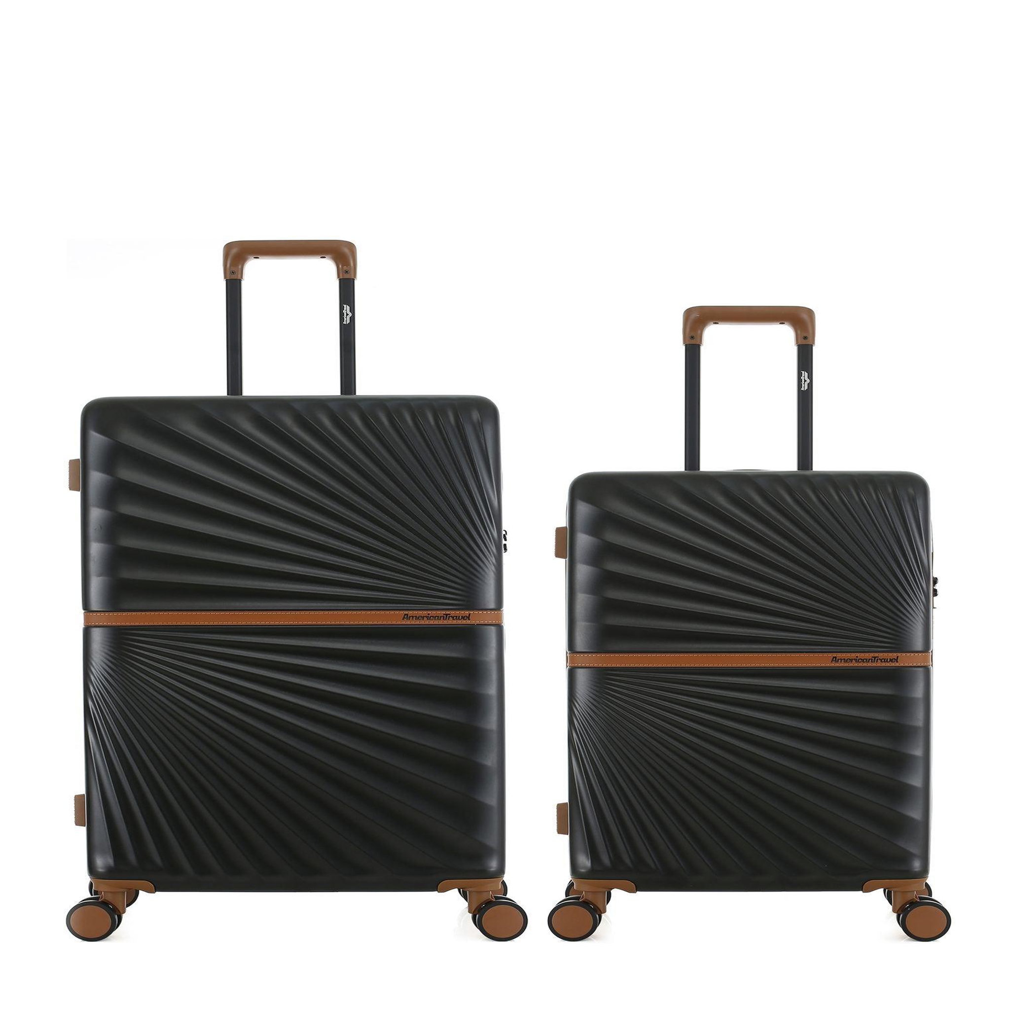 AMERICAN TRAVEL Lot de 2 Valises Rigides Grand Format et Taille Moyenne OAKLAND