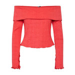 Pieces T Shirt  Femme Pieces Jazmine. Coloris disponibles : Rouge