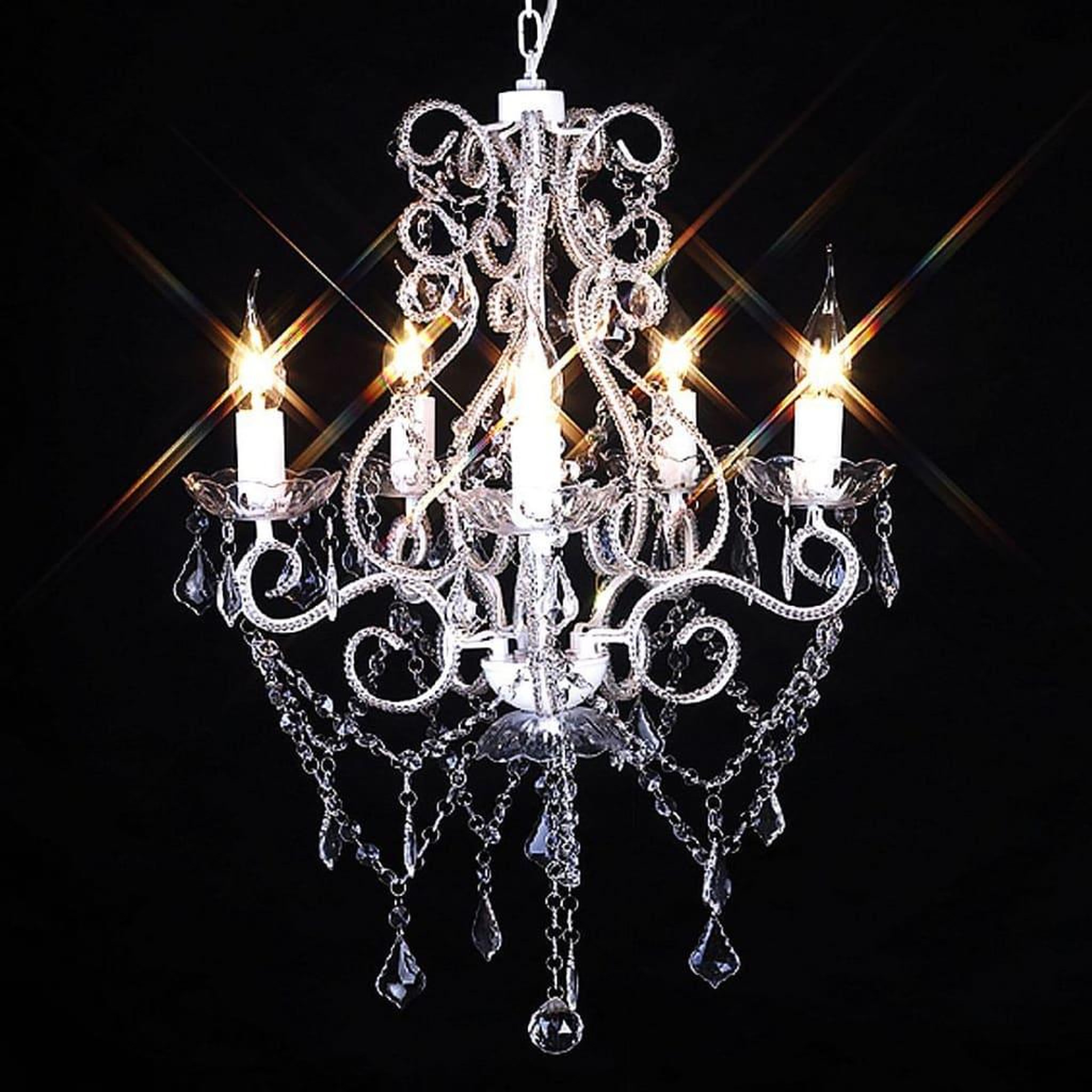 Voir la diapositive 2 : VIDAXL Chandelier avec 2800 cristaux E14