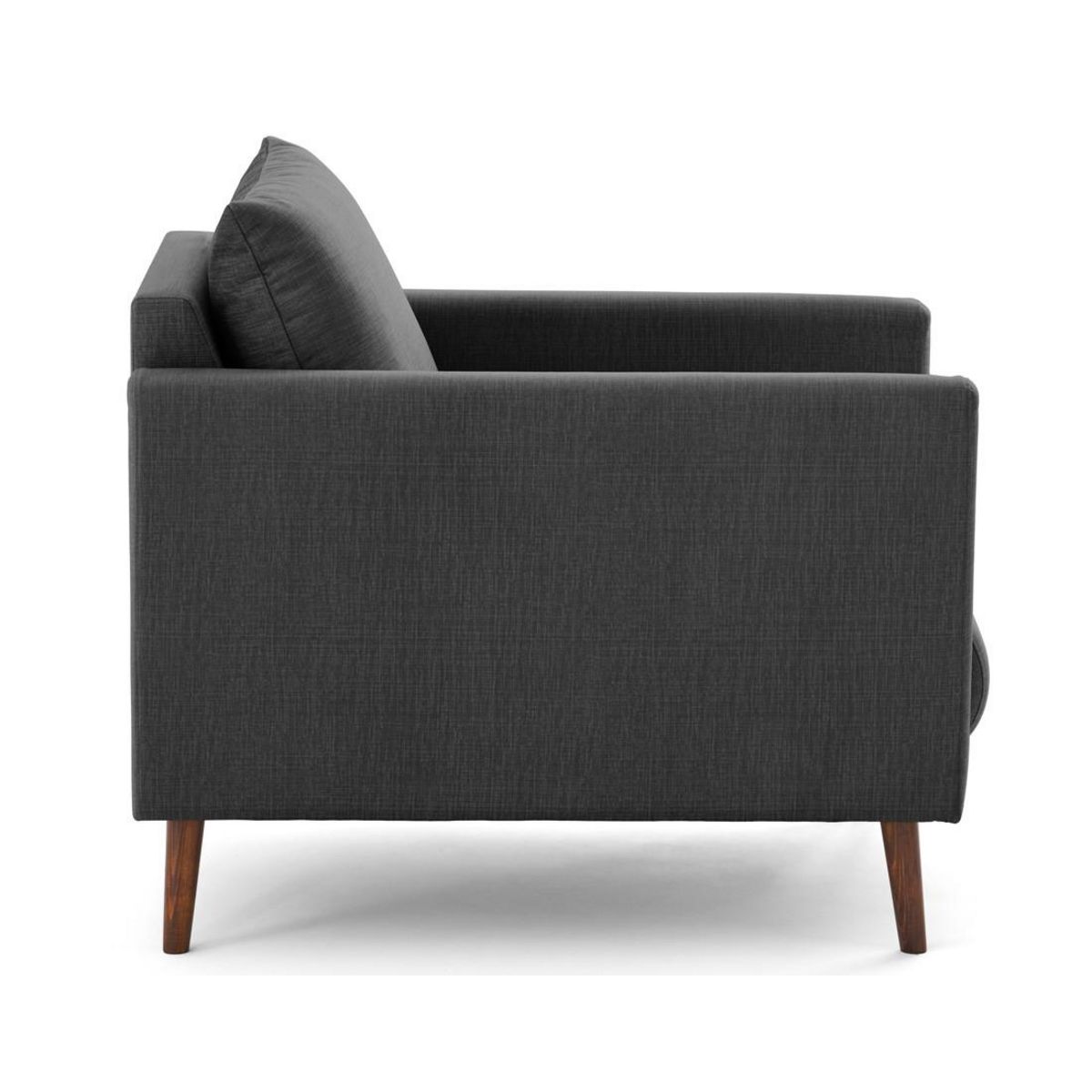 LISA DESIGN Ostrava - fauteuil en velours pieds en bois