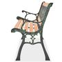 Voir la diapositive 3 : VIDAXL Banc de jardin 122 cm Bois