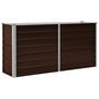 Voir la diapositive 2 : VIDAXL Lit sureleve de jardin Marron 160x40x77 cm Acier galvanise