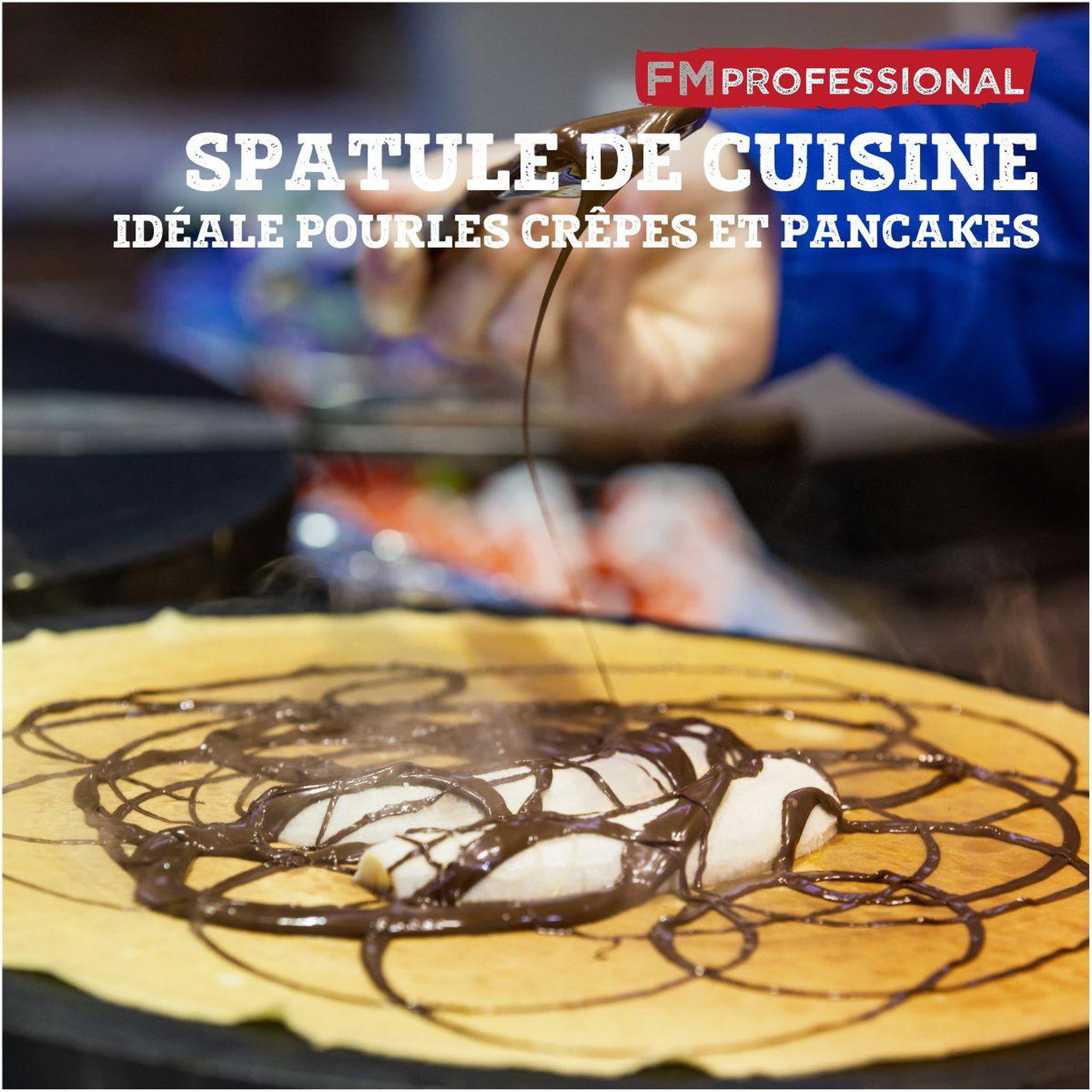 Voir la diapositive 2 : FM PROFESSIONAL Ensemble de 2 spatules à crêpes inox 25,9 cm fm professional pâtisserie
