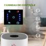 Voir la diapositive 6 : HOMCOM Purificateur d'air 50 W 4 vitesses mode silencieux - filtre HEPA, charbon actif -  jusqu'à 24 m² - débit d'air pur 225 m³/h - timer - ABS blanc gris