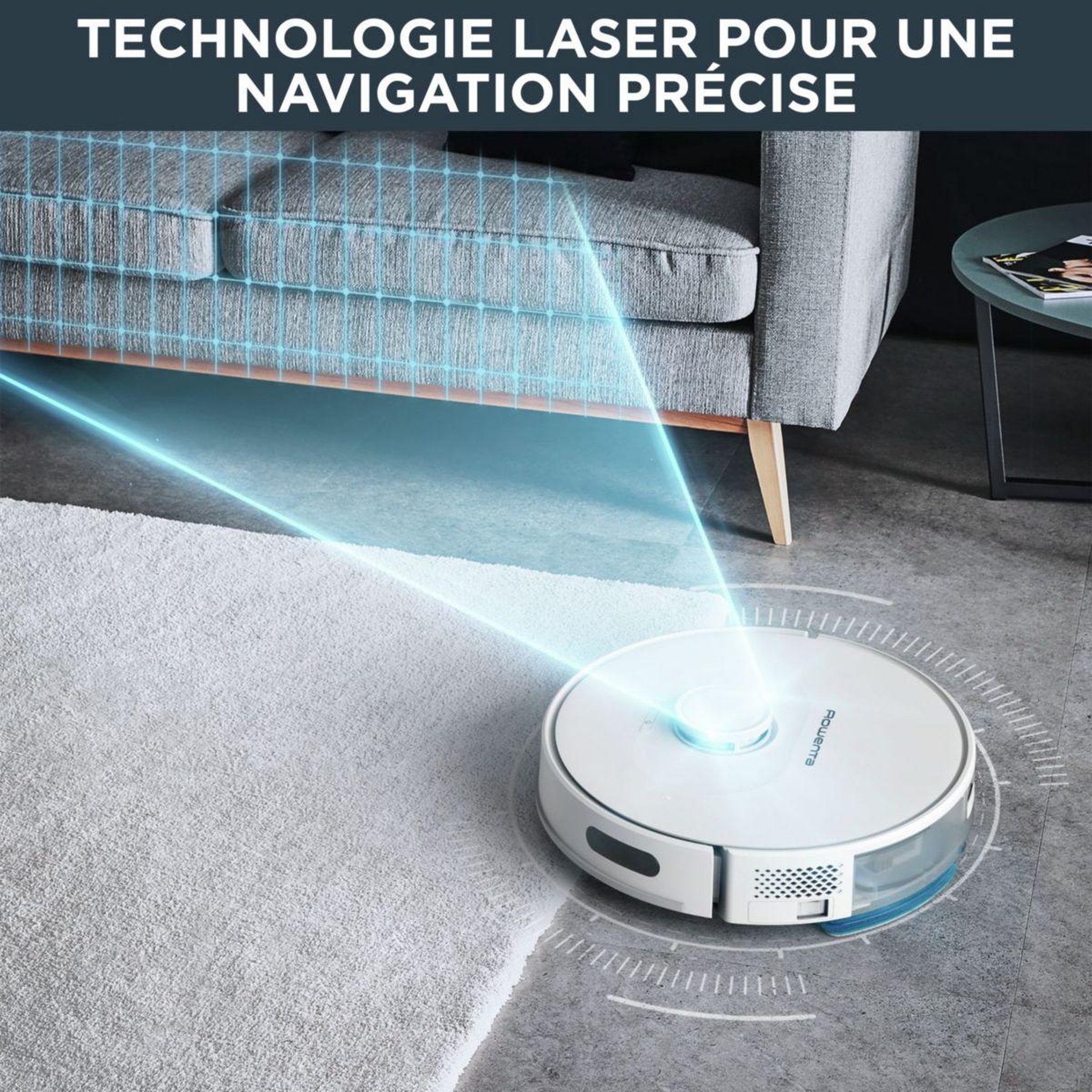 Voir la diapositive 3 : ROWENTA Robot Aspirateur Laveur RR8577WH X-Plorer série 75s