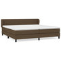Voir la diapositive 2 : VIDAXL Sommier a lattes de lit avec matelas Marron fonce 200x200 cm